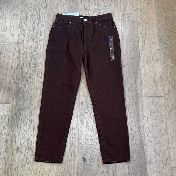 NWT MOM Refuge Denim Chestnut Brow Jeans Juniors Size 5 - Picture 1 of 8